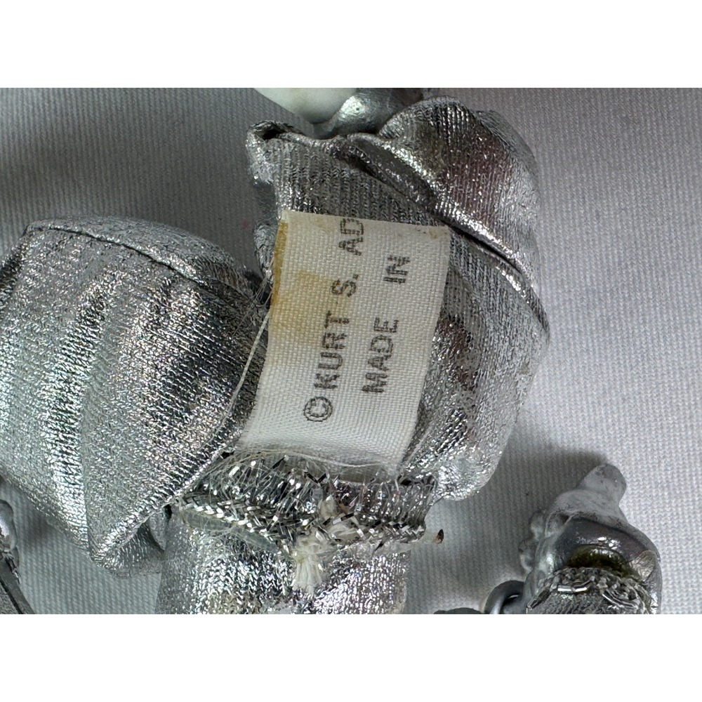 Vintage 1987 Kurt S Adler Wizard of Oz Tin Man Christmas Ornament Silver Figure - Picture 4 of 8